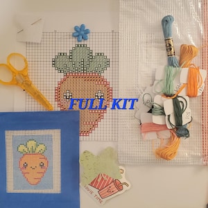 Nybörjar NÅLSTICKSIT, Målad Duksats, "Lose My Mind" Rolig, Modern Nålstics DIY, Hantverkspresent bild 4