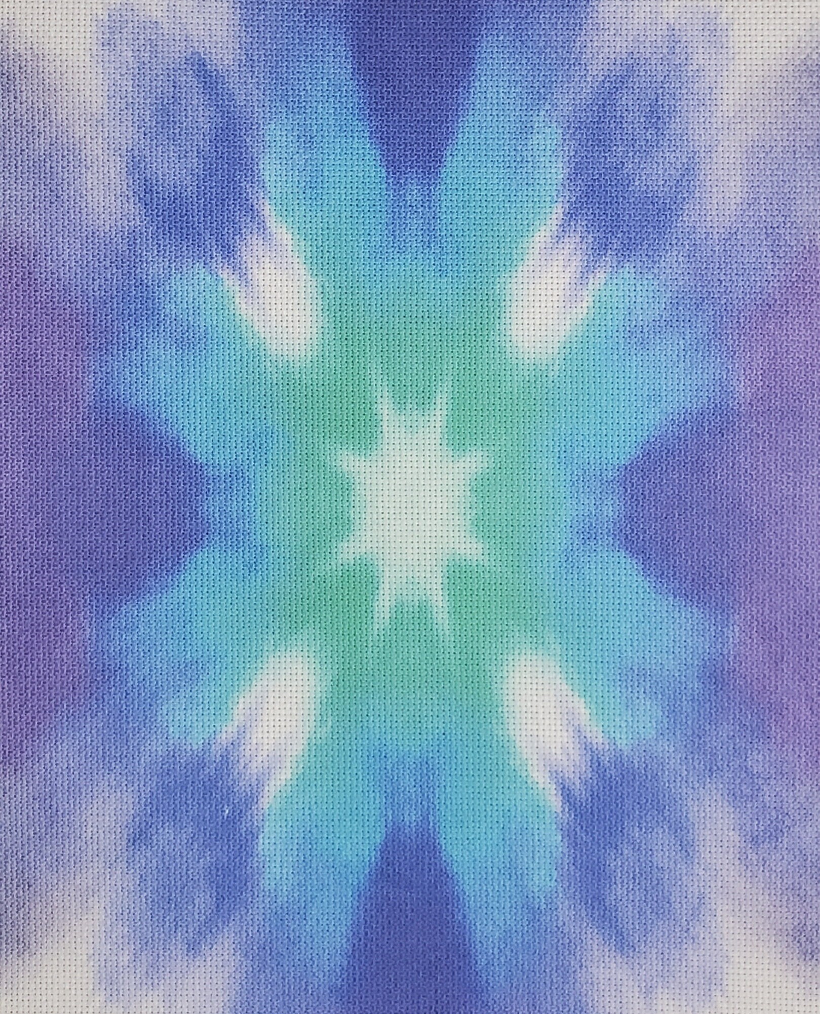 Tie dye Cross stitch fabric 14 16 or 18 count Aida fabric Etsy