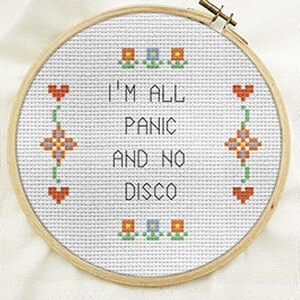 cross stitch pattern funny, beginner subversive counted cross stitch