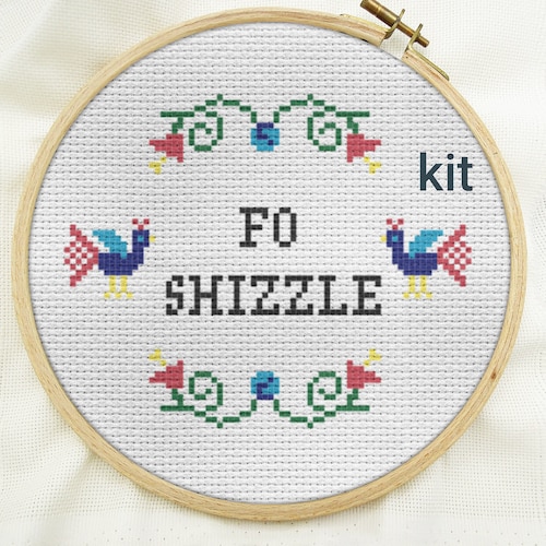 Cross Stitch Kit Beginner DIY Counted Cross Stitch Kits Craft Etsy