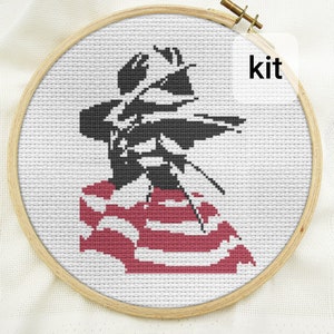 cross stitch kit beginner, Halloween diy counted cross stitch kits, horror