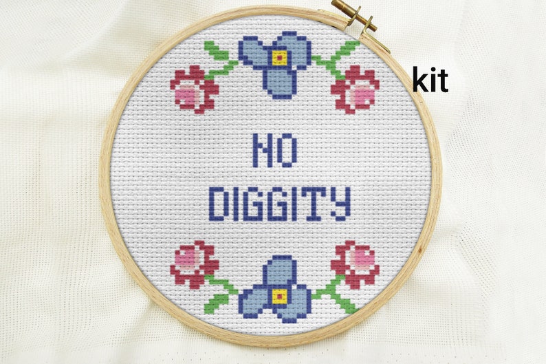 cross stitch kit beginner funny Valentine/'s day gift DIY counted cross stitch kits