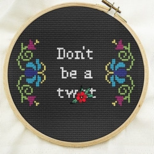 Subversive Stitch Kit Cross Stitch Kit Beginner Fun Modern Etsy