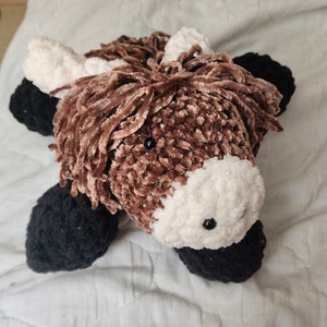 Highland cow, Handmade plushie, Crochet baby cow, cow lovers, Crochet plush, cow plushie, highland cow nursery, baby shower gift, cow gift