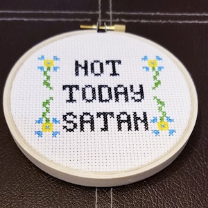 beginner Cross stitch pattern, funny Christmas gift, Subversive wall art hanging, diy modern