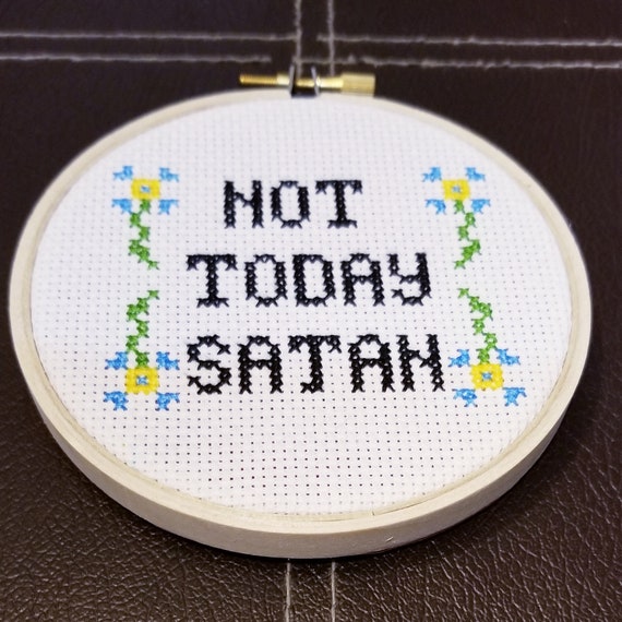 beginner Cross stitch pattern, funny Christmas gift, Subversive wall art hanging, diy modern