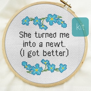 Funny cross stitch kit beginner, DIY counted cross stitch kits