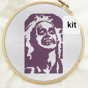 cross stitch kit beginner, Halloween diy counted cross stitch kits, horror