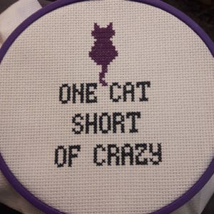 cat gift, cat mom, cat dad, beginner Cross stitch pattern, cat cross stitch, funny cross stitch, subversive cross stitch, modern pattern
