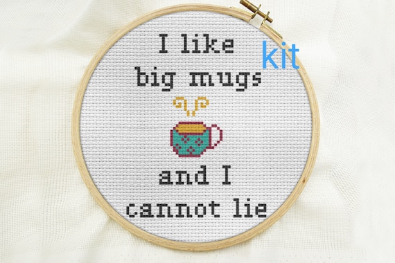 cross stitch kit beginner, DIY counted cross stitch kits, Christmas white elephant gift