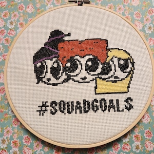 Christmas gift ooak cross stitch completed,  finished cross stitch