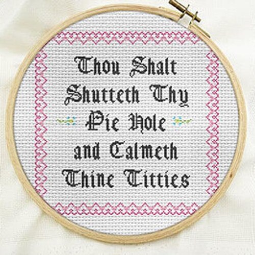 Cross Stitch Pattern Funny Beginner Subversive Counted Cross Etsy