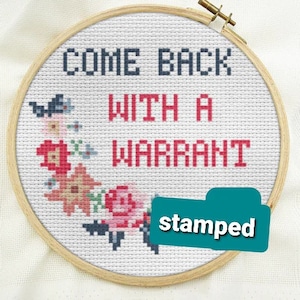 STAMPED Cross stitch kit beginner