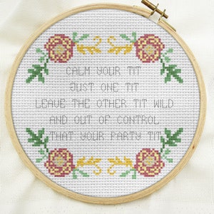 cross stitch kit beginner, DIY counted cross stitch kits, Christmas white elephant gift image 2