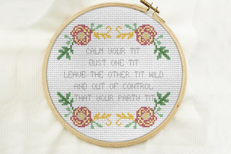 cross stitch kit beginner, DIY counted cross stitch kits, Christmas white elephant gift image 2