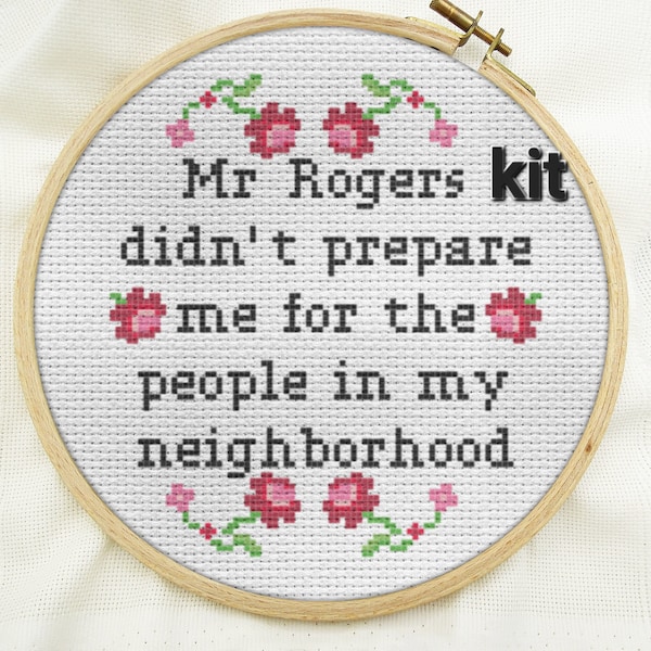 cross stitch kit beginner, DIY counted cross stitch kits