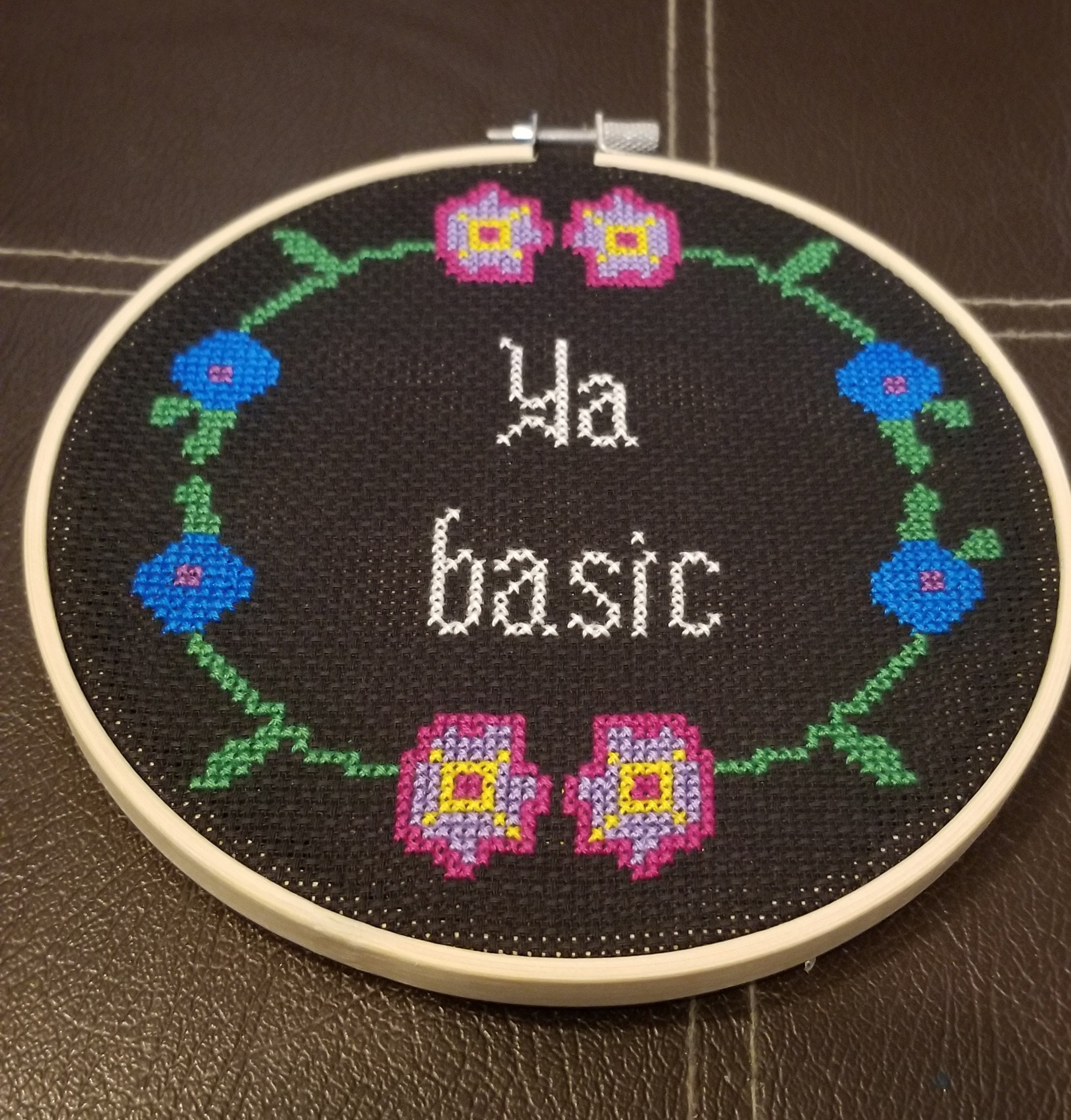 Come Back With the Warrant. Starter Cross Stitch for Beginners