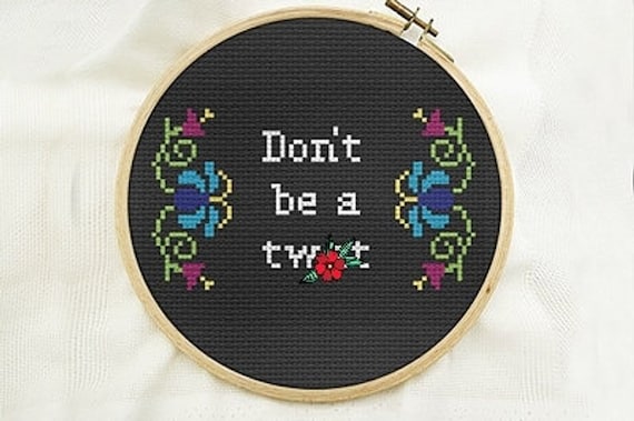 cross stitch pattern funny, beginner subversive counted cross stitch, mother's day gift ideas, mom gift from daughter son
