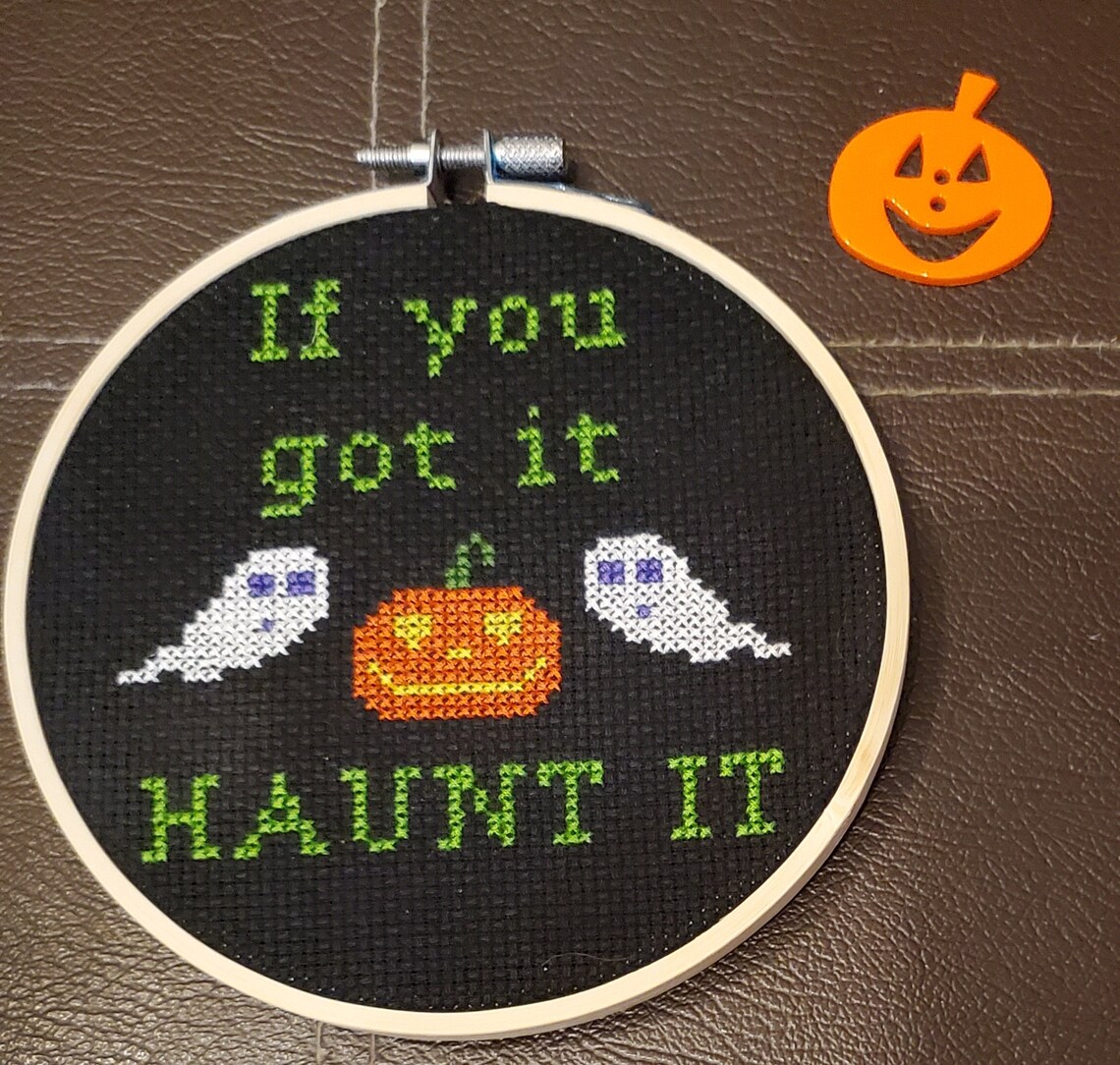 Cross stitch kit beginner Halloween Haunt It counted cross Etsy