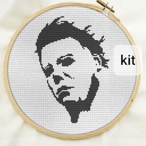 cross stitch kit beginner, Halloween diy counted cross stitch kits, horror