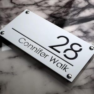 Personalized Waterproof European Style Wall Plaque (White)