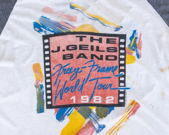 80s Vintage J. Geils Band Tour T-Shirt | 80s Ragl… - image 2
