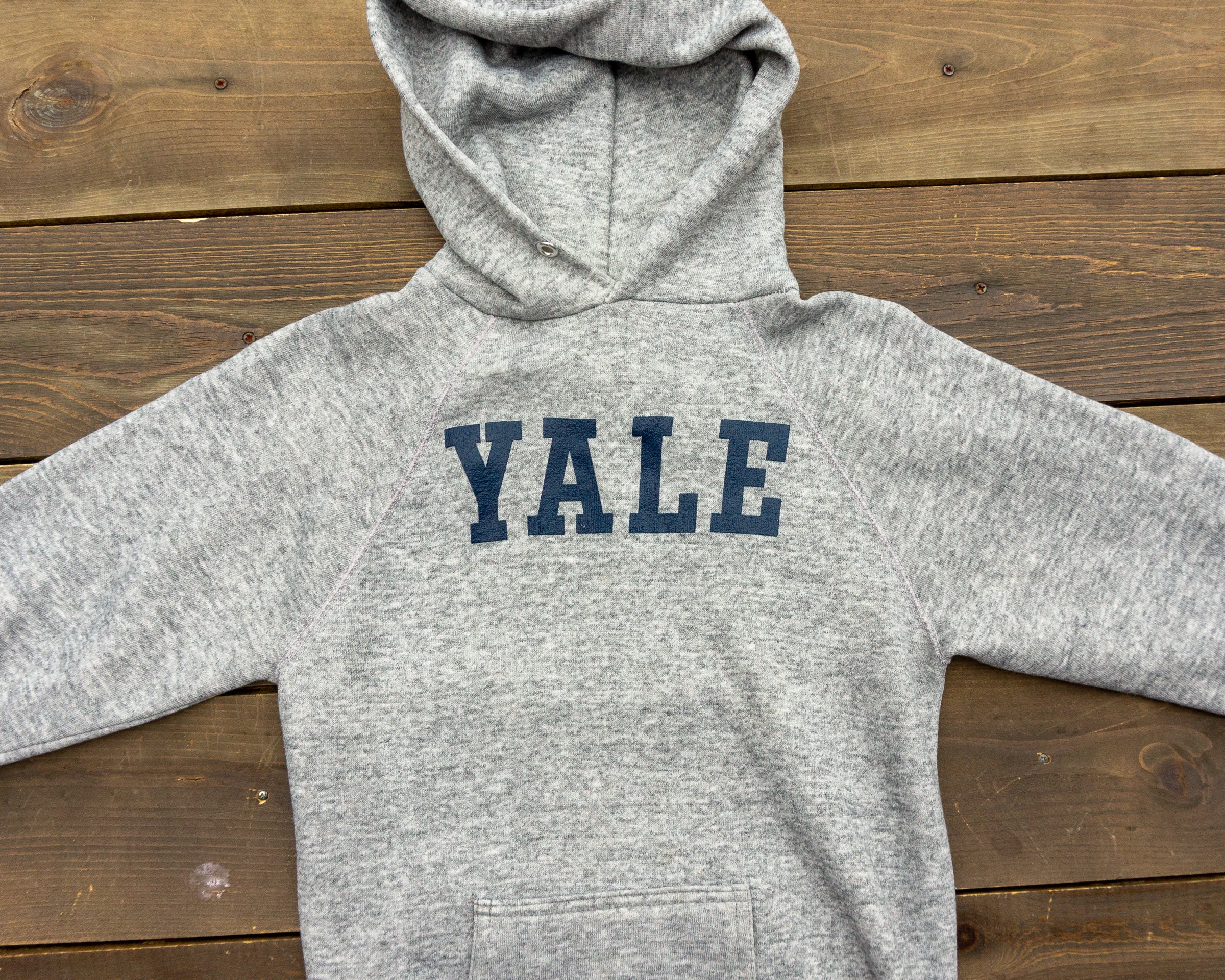 70s Vintage Yale Hoodie Yale Hooded Sweatshirt Gray | Etsy