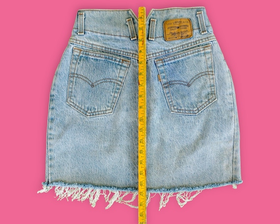 Vintage Levis Denim Skirt | High Waisted | Size X… - image 7