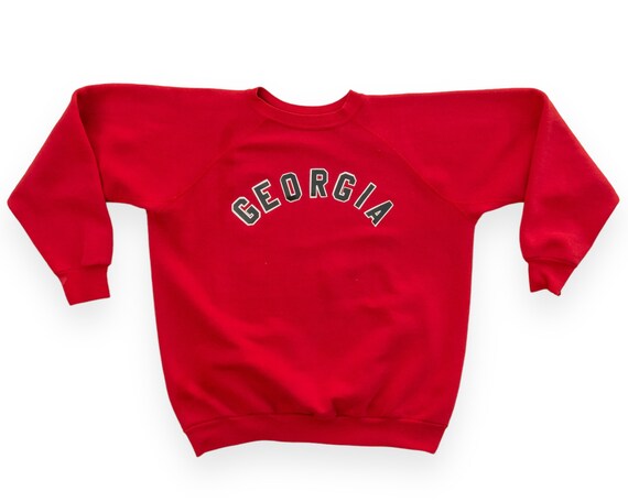 80s Vintage Georgia Bulldogs Sweatshirt Vintage UGA Football Sweatshirt Vintage College Crewneck Etsy UK