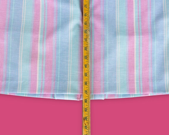 80s Vintage Pastel Colored Blazer with Vertical S… - image 8