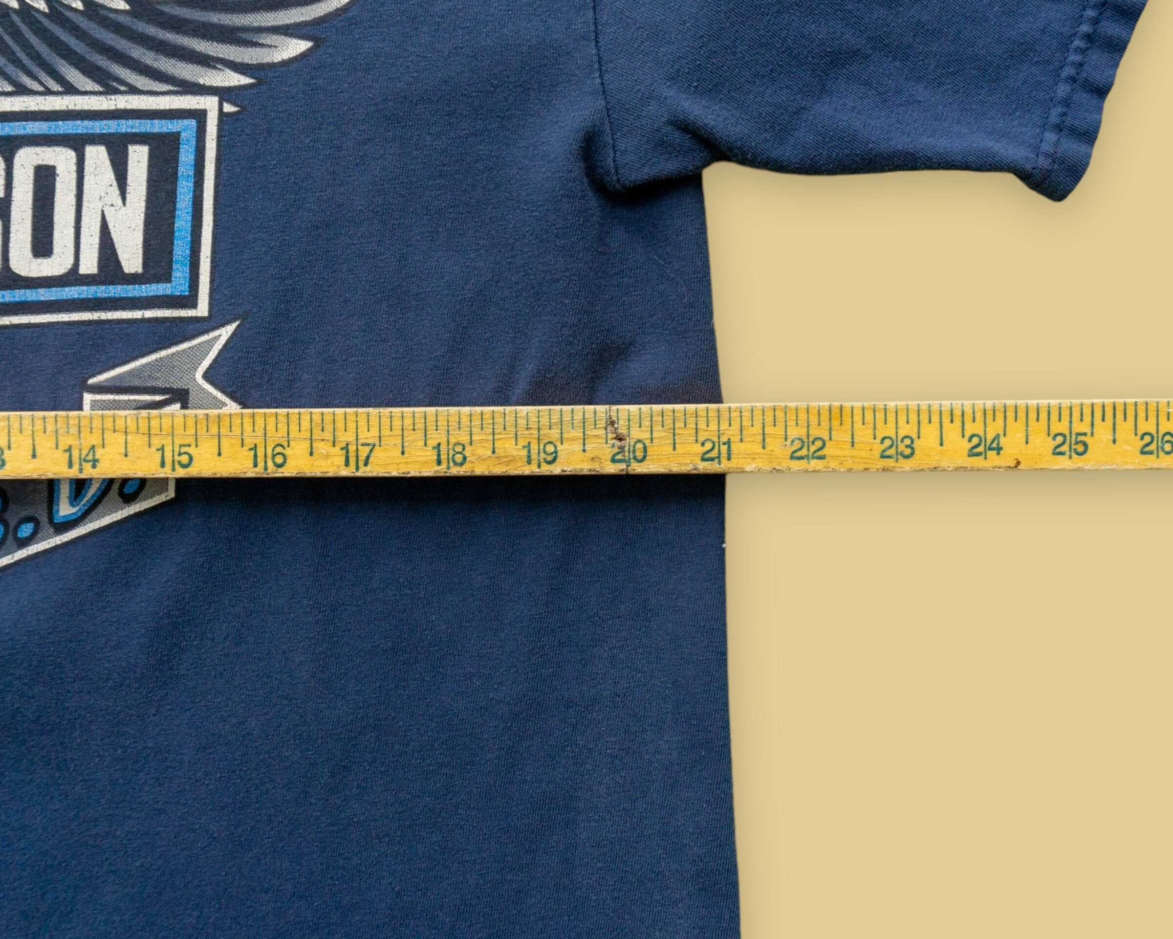 Vintage 90s Harley Davidson T-shirt | Faded Navy Blue, Sturgis SD