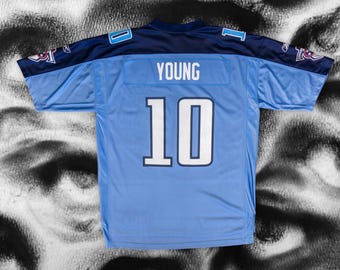 Vintage Vince Young Tennessee Titans Jersey #10 Blue NFL Reebok