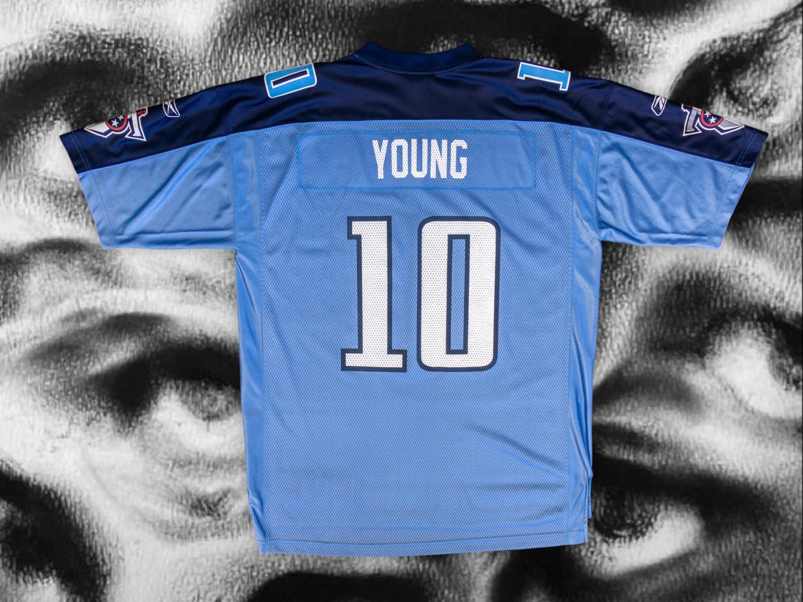Vintage Vince Young Tennessee Titans Jersey #10 Blue NFL Reebok
