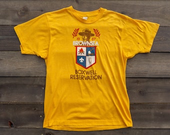 80er Jahre Vintage Pfadfinder-T-Shirt | Boxwell Reservierung