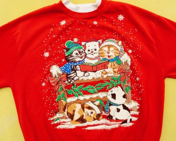 90s Vintage Ugly Christmas Sweatshirt | Funny Chr… - image 2