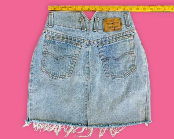 Vintage Levis Denim Skirt | High Waisted | Size X… - image 5