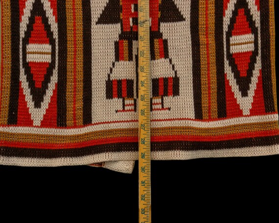 60s Vintage Southwestern Cardigan Sweater - Sweat… - image 9