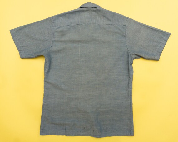 60s Vintage WWII Korean War Denim Chambray Milita… - image 6