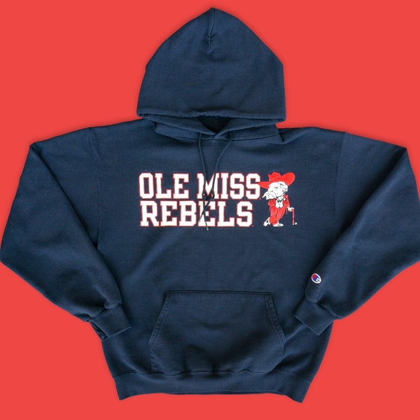 Vintage Ole Miss Rebels Colonel Reb Iron On Patch – Embroidered 3.5" X 3" For Jackets & Bags