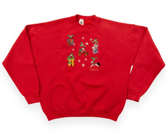 90s Vintage Ugly Christmas Sweatshirt | Funny Chr… - image 1