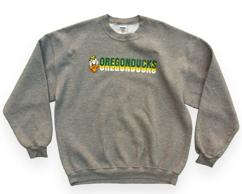 90s Vintage Oregon Ducks Sweatshirt OU Sweatshirt Ducks Sweatshirt College Sweatshirt College Crewneck image 1