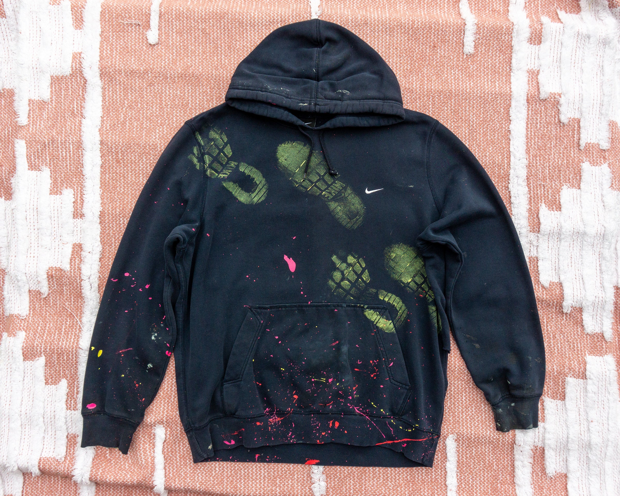 nike paint splatter hoodie