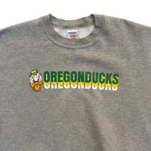 90s Vintage Oregon Ducks Sweatshirt OU Sweatshirt Ducks Sweatshirt College Sweatshirt College Crewneck image 2