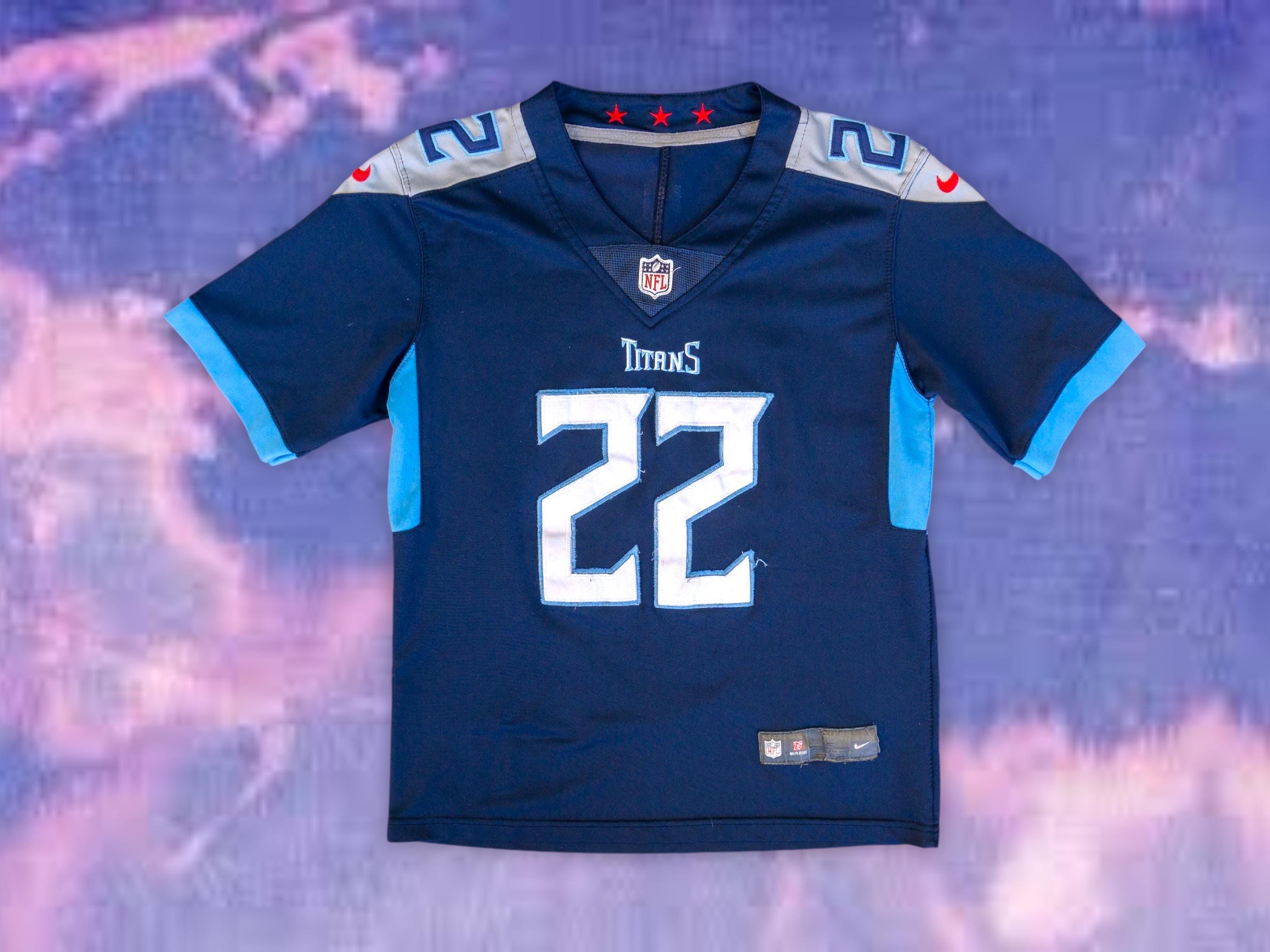 Derrick Henry Tennessee Titans On-field Jersey #22 Navy Blue