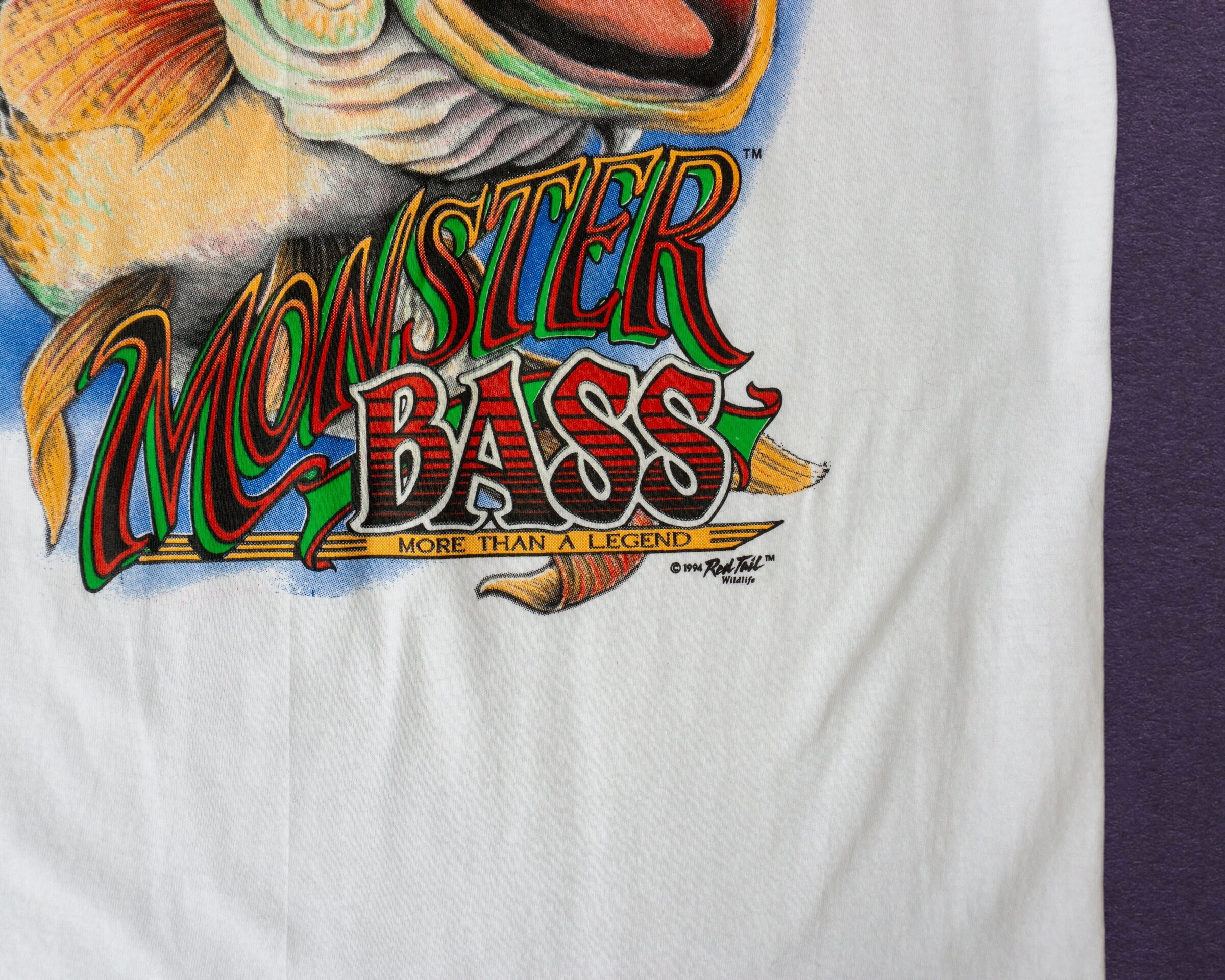 90s Vintage Bass Fishing T-shirt | Vintage Fishing Shirt XL