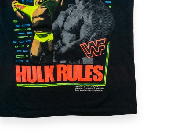 90s Vintage Hulk Hogan Hulk Rules WWF Wrestling T… - image 2