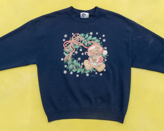 90s Vintage Ugly Christmas Sweatshirt | Funny Chr… - image 1