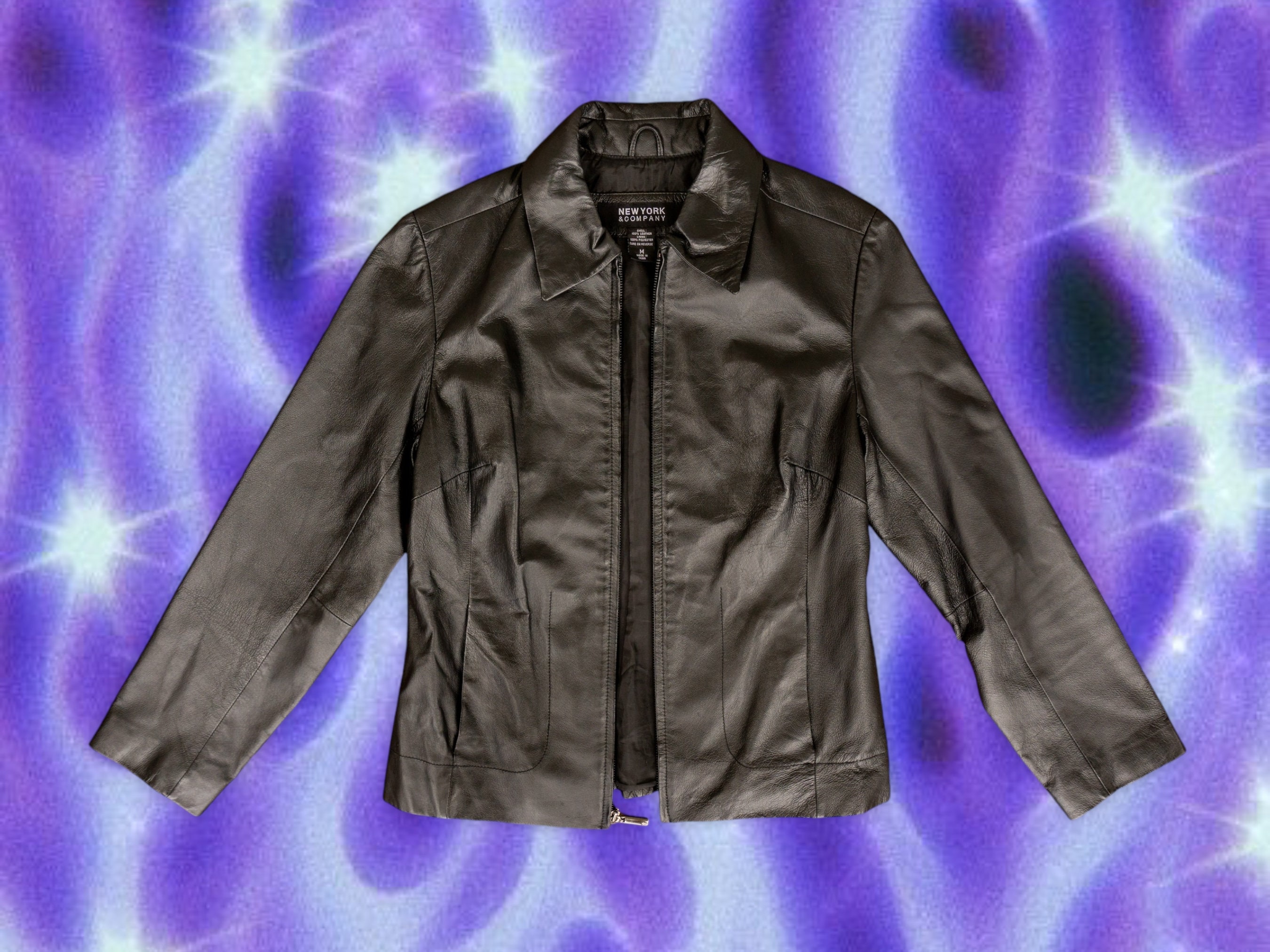 【00s~_Archive】LeatherTrackerJacket 平成初期 Vintage Real Leather Jacket Black for Men | Men's Y2K 2000s Style