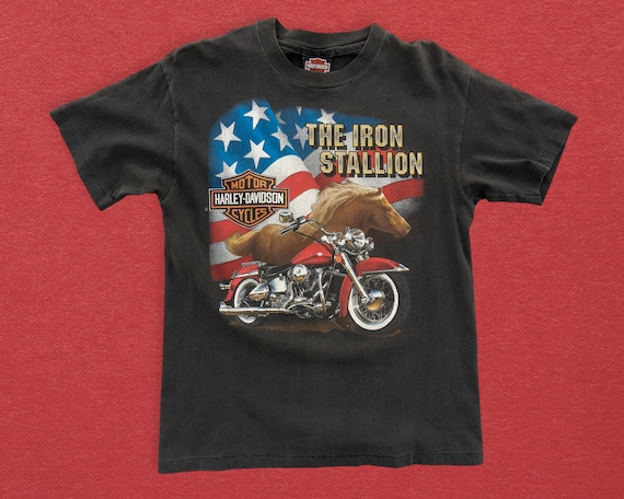 90s Vintage Paper Thin Harley Davidson T-shirt Single Stitch Faded