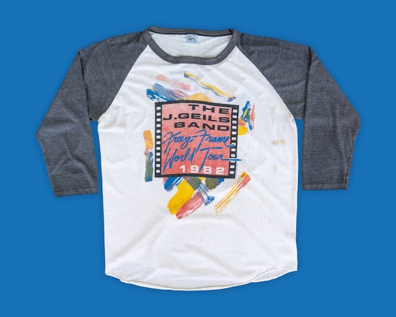 80s Vintage J. Geils Band Tour T-Shirt | 80s Ragl… - image 1